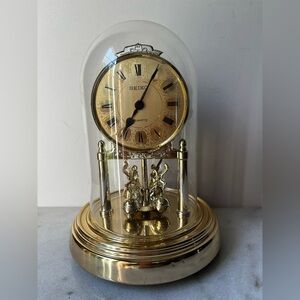Seiko Gold Dome Clock with Roman Numerals
